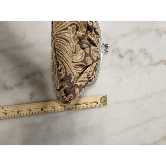 WOMEN'S apt.9 PURSE COPER SATIN SPIRAL BEADED SEQUINS EVENING BAG PURSE - Picture 7 of 9